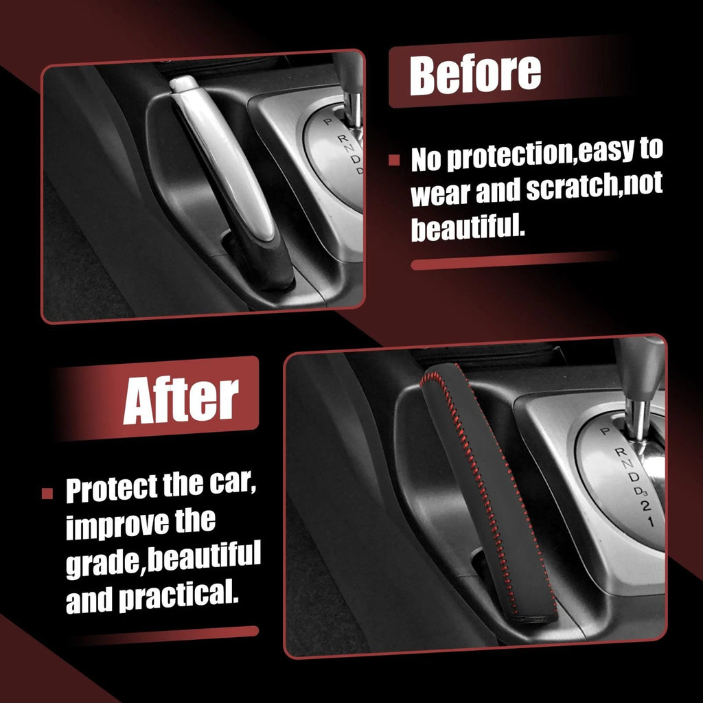 Handbrake Cover Protector Red Thread for Honda Civic (2006–2011)