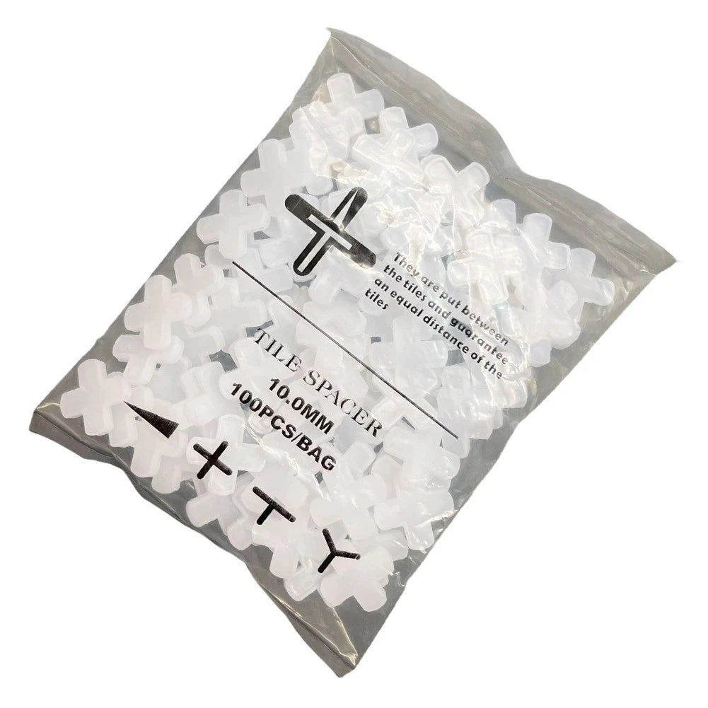 100pcs 10mm Plastic Cross Spacer Clips for Tile Installation