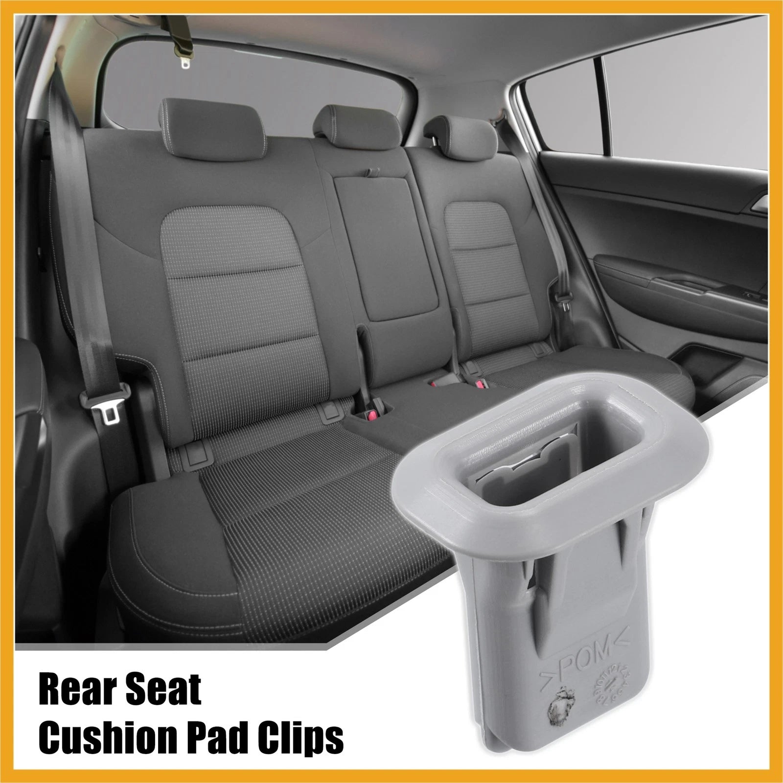 4 Pack Rear Seat Cushion Pad Clips for Mercedes-Benz CLA250 (2014–2019)