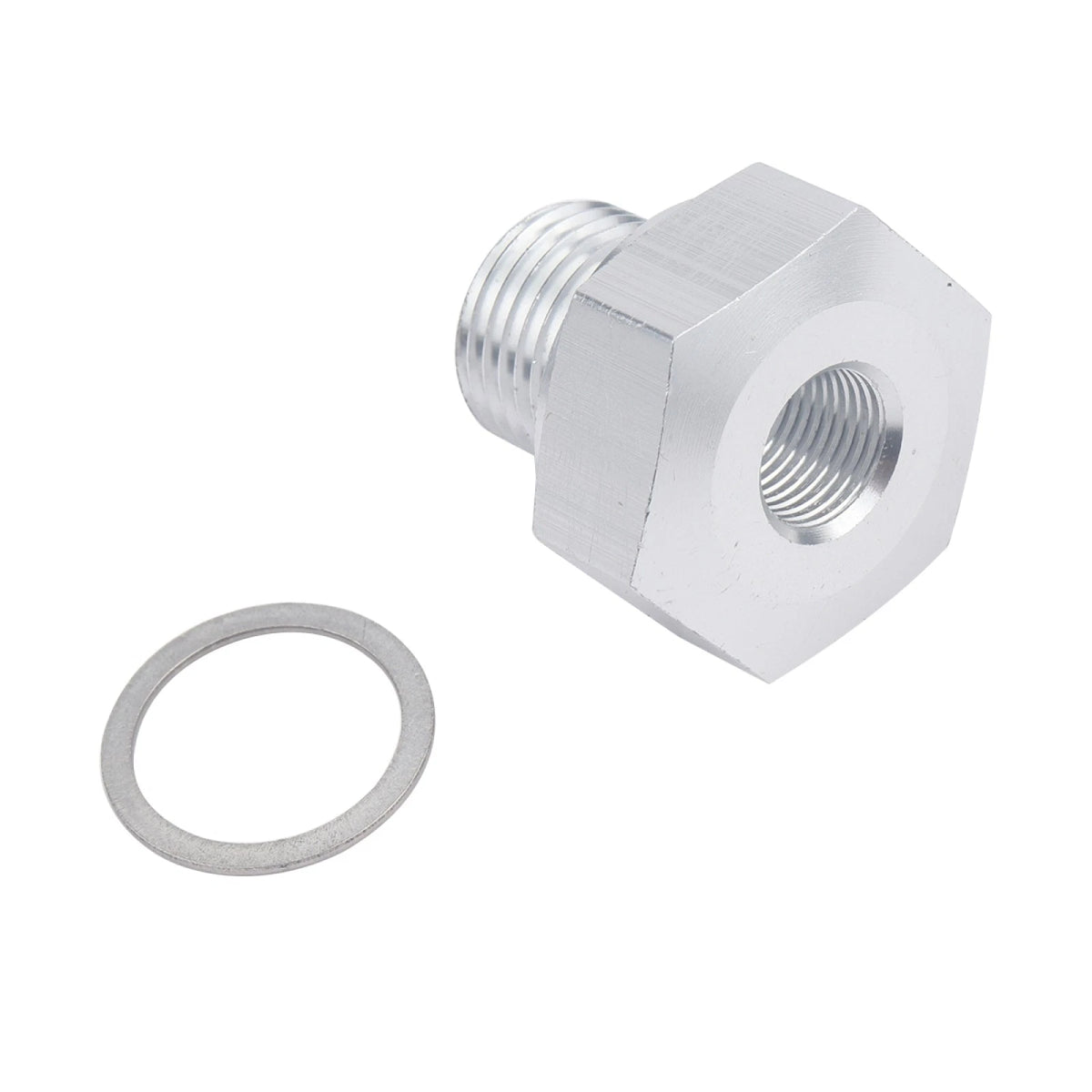 M16x1.5 to 1/8 NPT Oil Pressure Sensor Adapter for GM LS Engines (2001–2023)