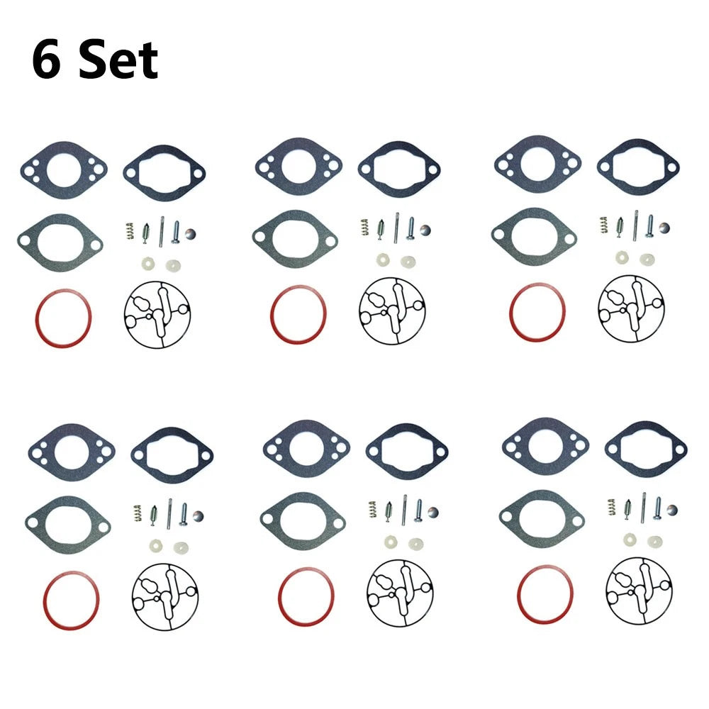 Set of 6 Carburetor Repair Kits for Briggs & Stratton (696146, 696147)