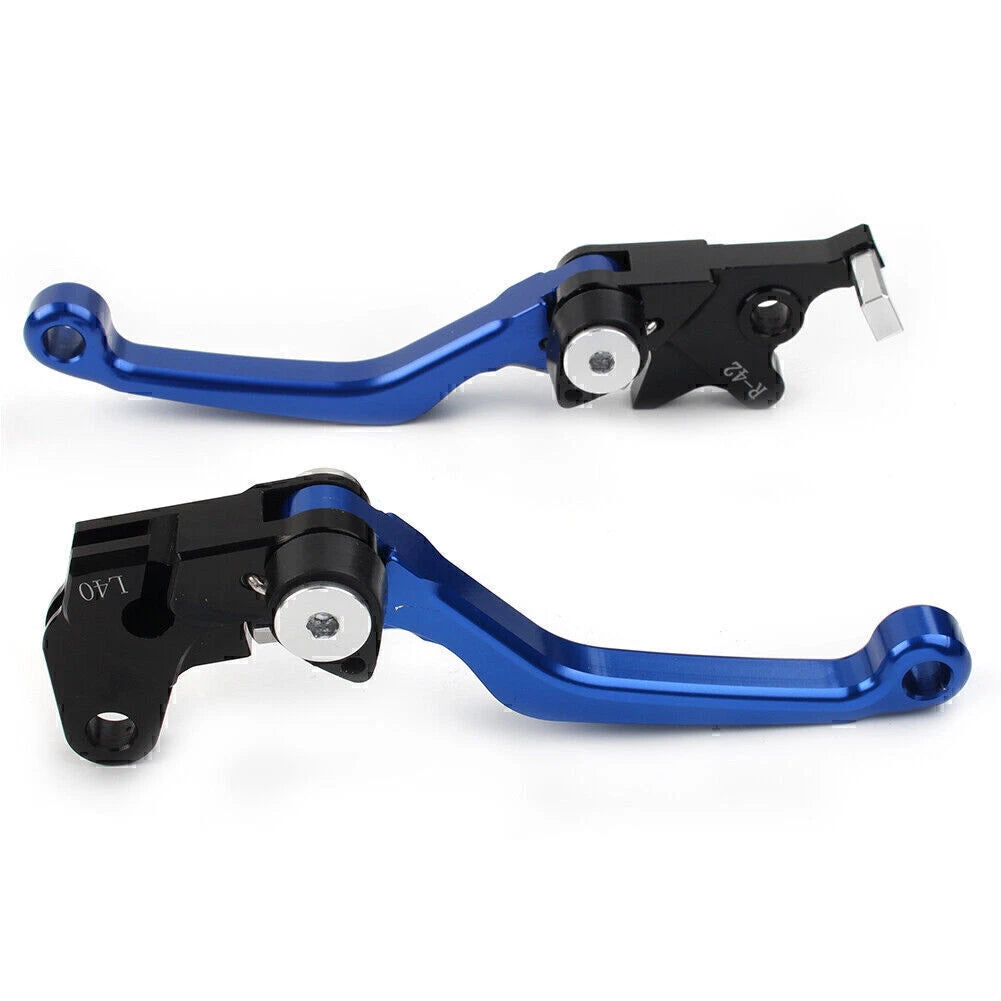 CNC Pivot Clutch Brake Levers for Suzuki DRZ400S/SM/E (2000–2022) - Blue