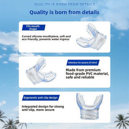 Snorkel Mouthpiece Bite Peg for Swimming (4.5cm, 3.8cm)