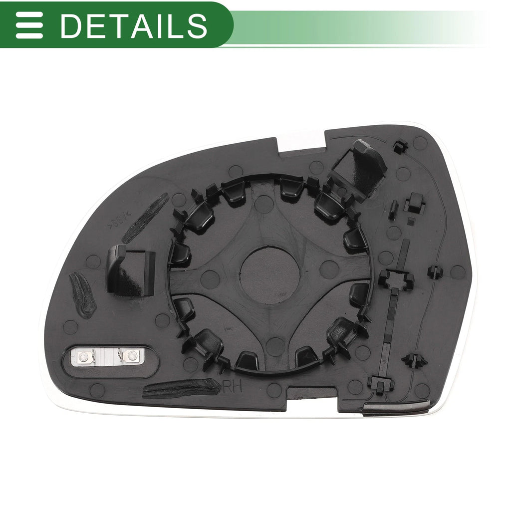 Heated Right Side Mirror Glass Replacement for Audi A3 A4 A6 A8 Q3 Q5 (2013–2020)