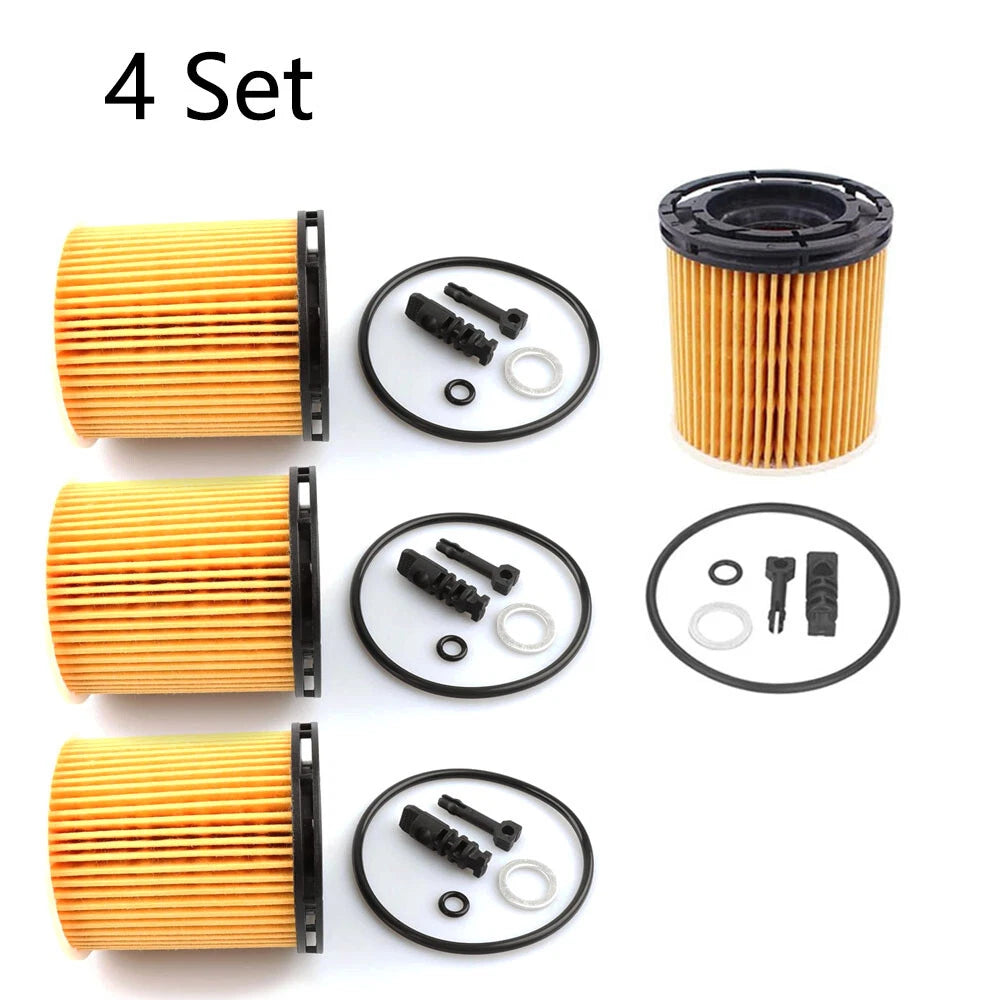 Set of 4 Oil Filters for Hyundai Elantra, Kia Sorento, Rio (1.6L, 26350-2M000)