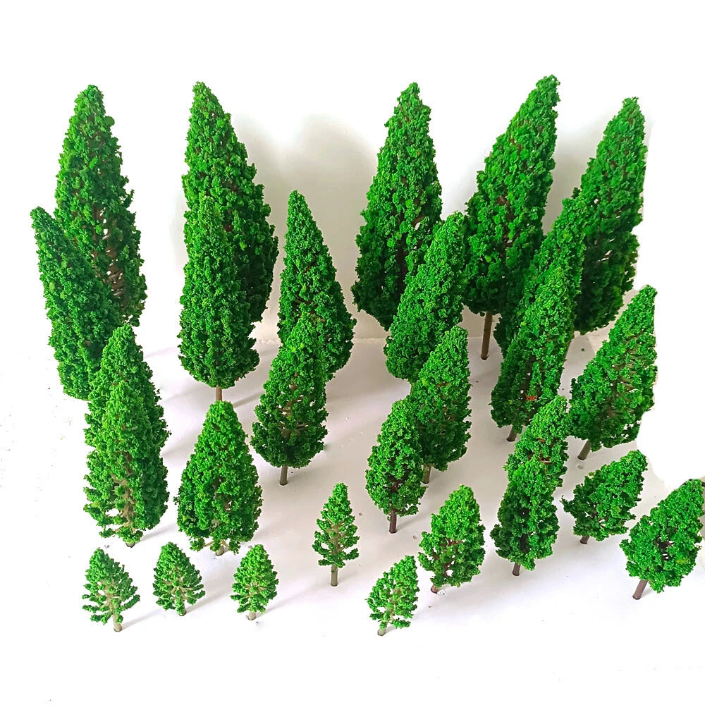 30Pcs Model Trees for Train Railroad Scenery Landscape