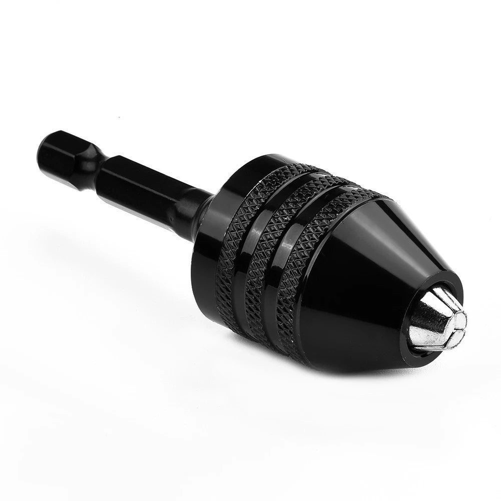 1/4 Keyless Chuck Conversion Adapter for Drill Bit Quick Change Driver