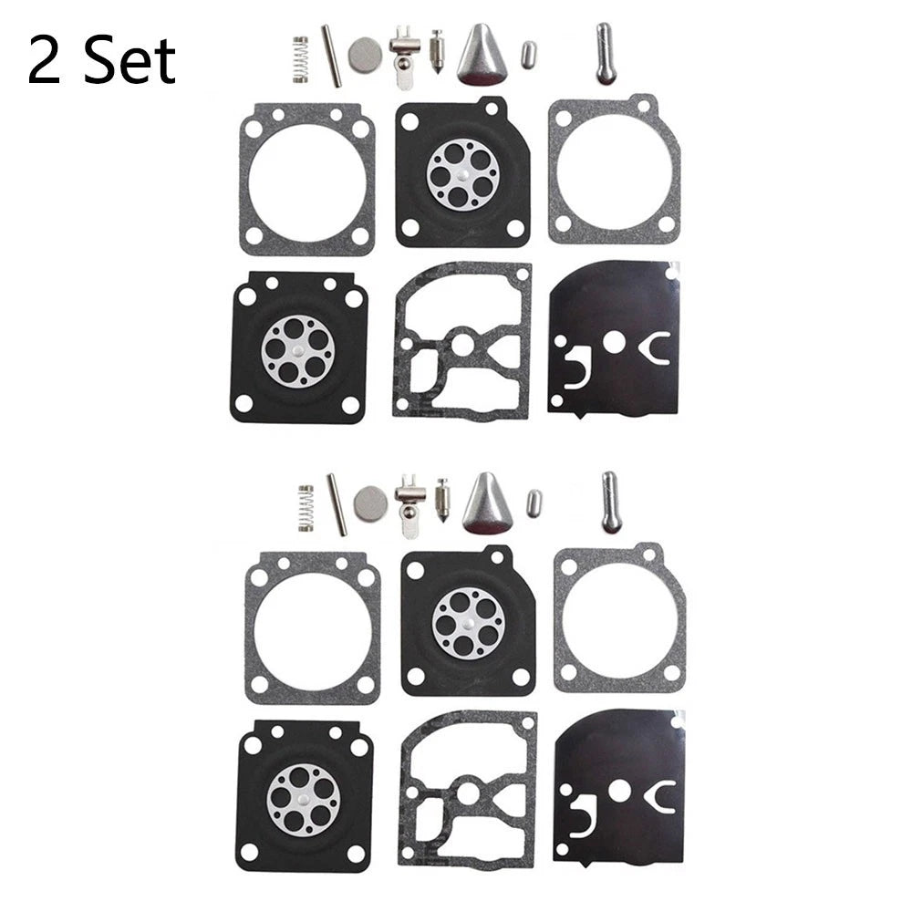Set of 2 Carburetor Rebuild Kits for Husqvarna 113LD 123C (RB-69 RB69)
