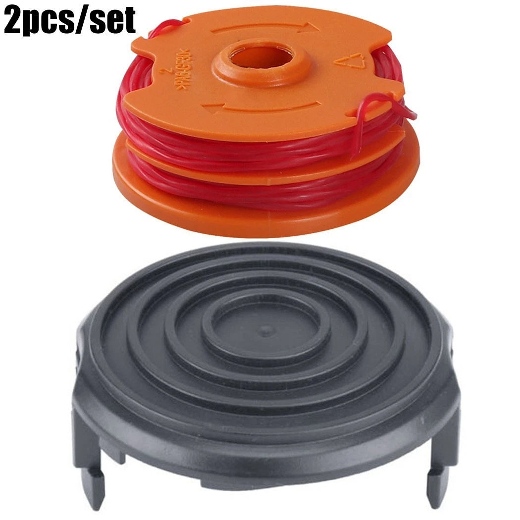 Spool Line & Cover for Trimmer (2Pcs Set)