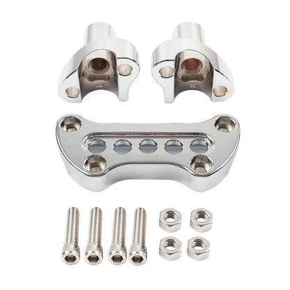 2" Straight Handlebar Riser Top Clamp for Harley Dyna Touring Road Glide Chrome