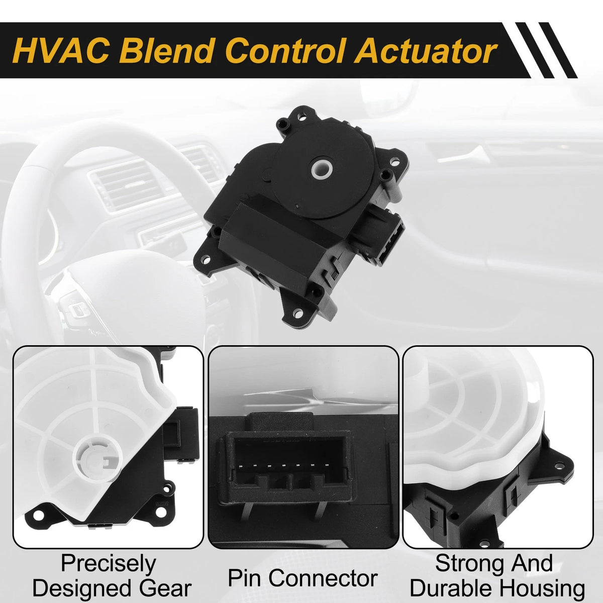 HVAC Heater Blend Door Actuator for Ford Edge (2012–2015) No. 7T4Z19E616D