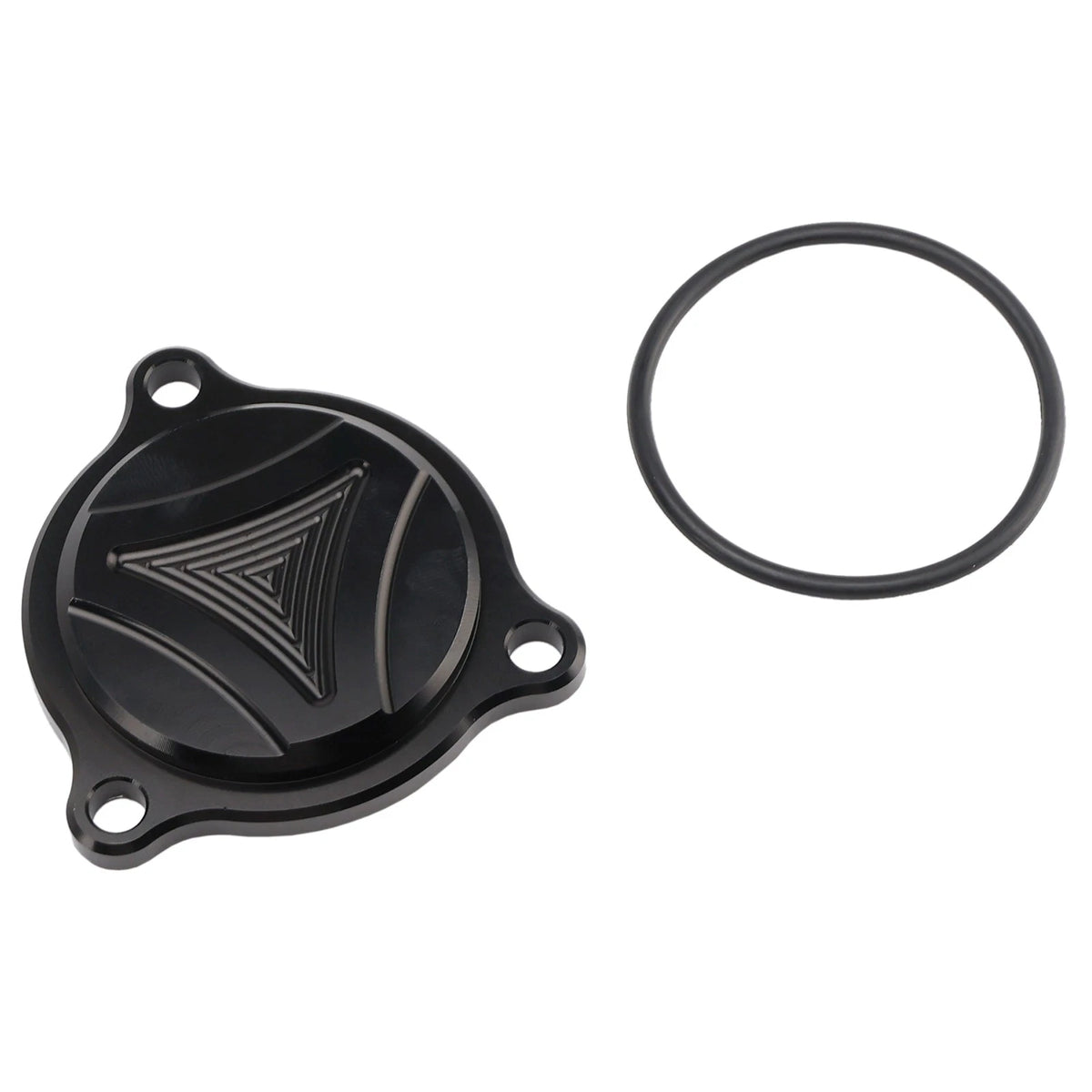Engine Oil Filter Cover for Suzuki LTZ400 LTR450 DRZ400/400E/400S/400SM (Black)