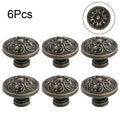 6X Zinc Alloy Antique Door Cabinet Drawer Pull Knob Handles