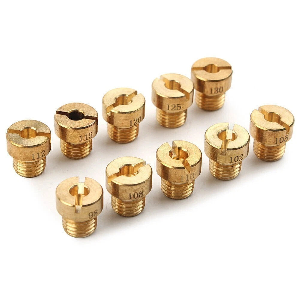 10Pcs Main Jets Kit for Dellorto PHBG SHA 6mm Carburetor