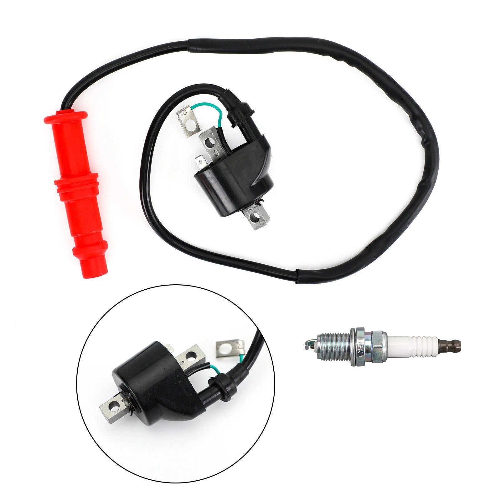 Ignition Coil & Spark Plug for Polaris Sportsman 500 (1996–2002) 3085228 3085227