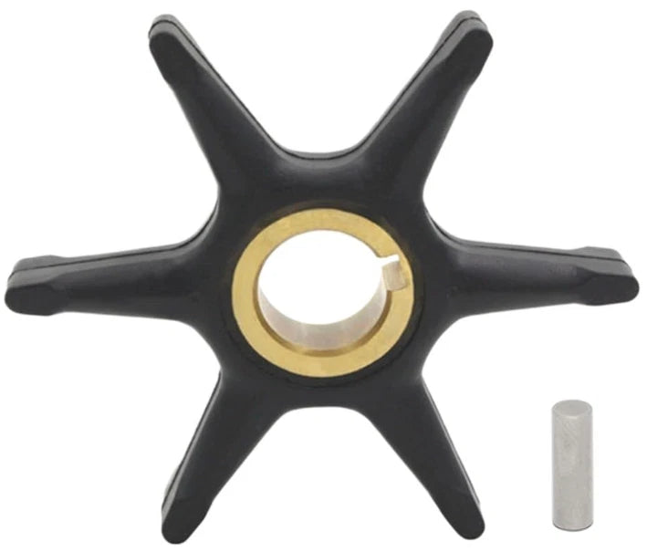 Water Pump Impeller with Pin for Evinrude Johnson 9.5 10 HP (1970–1990)