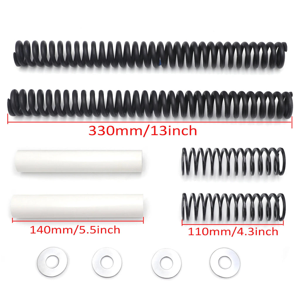 Set of Drop-In Fork Lowering Kit for Harley Softail (1994–2003), Touring (2006–2013)