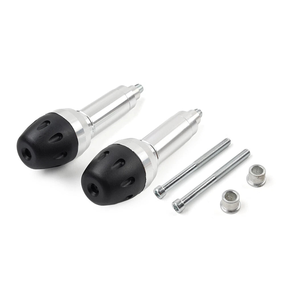 8MM 10MM Universal Silver Exhaust Frame Slider Crash Protector for Motorcycles