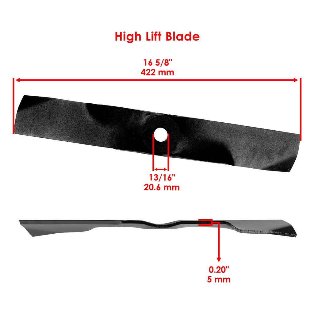 High Lift Blade Replacement for John Deere 48 Inch Deck (2005–2015)