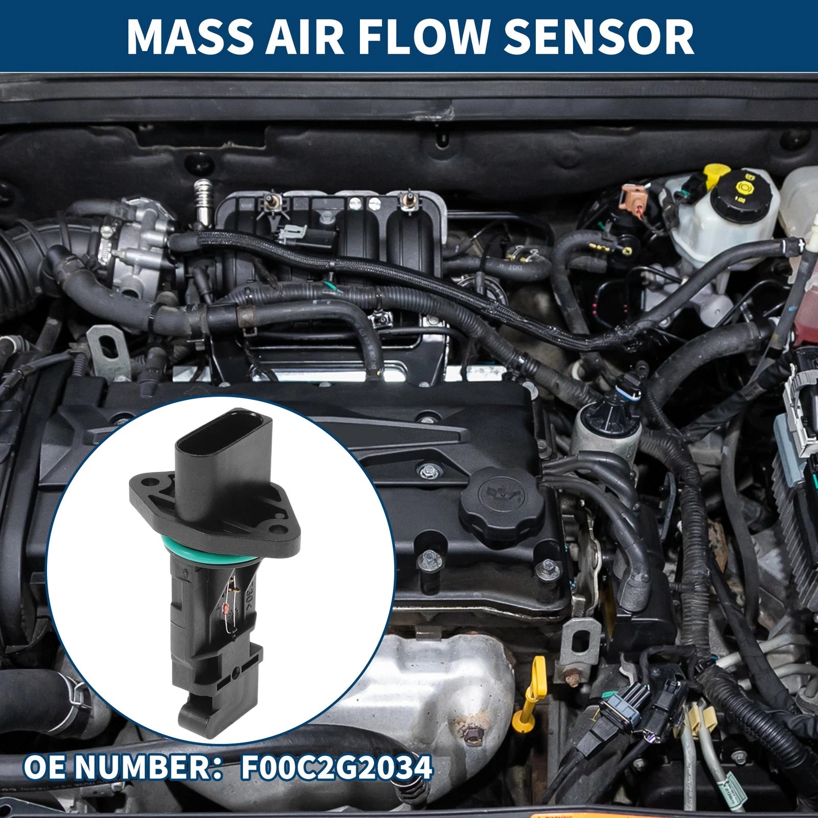 Mass Air Flow Sensor No.F00C2G2034 for Audi A4 (2008–2015)