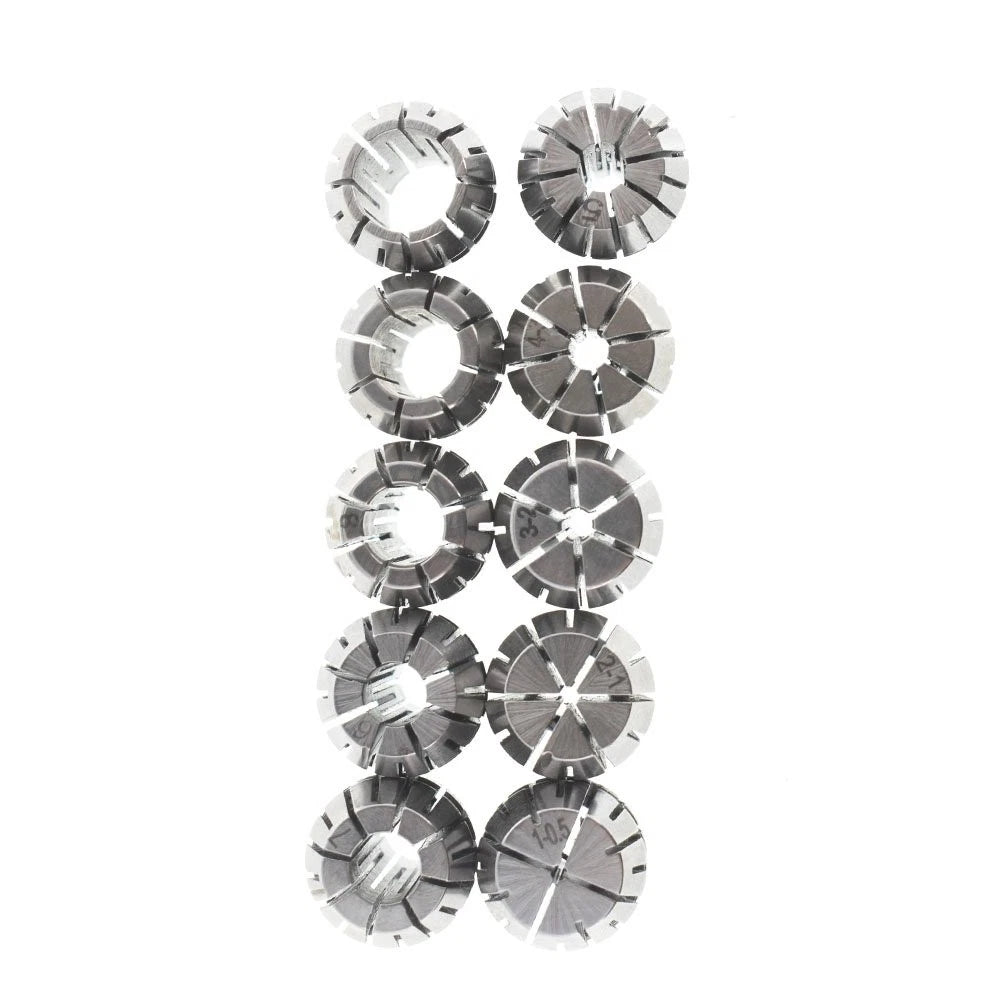 10PC Spring Collet Set for CNC Workholding ER16 (Engraving Milling Lathe)