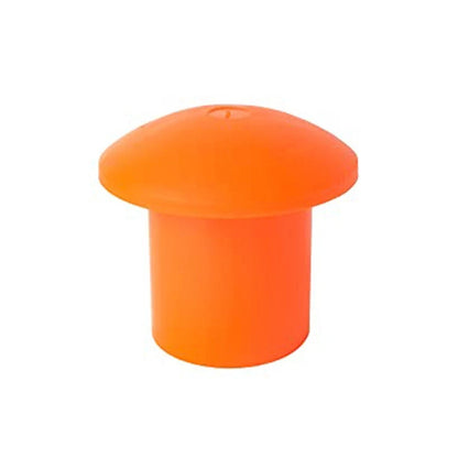 Orange Mushroom-Shaped Plastic End for Steel Bars