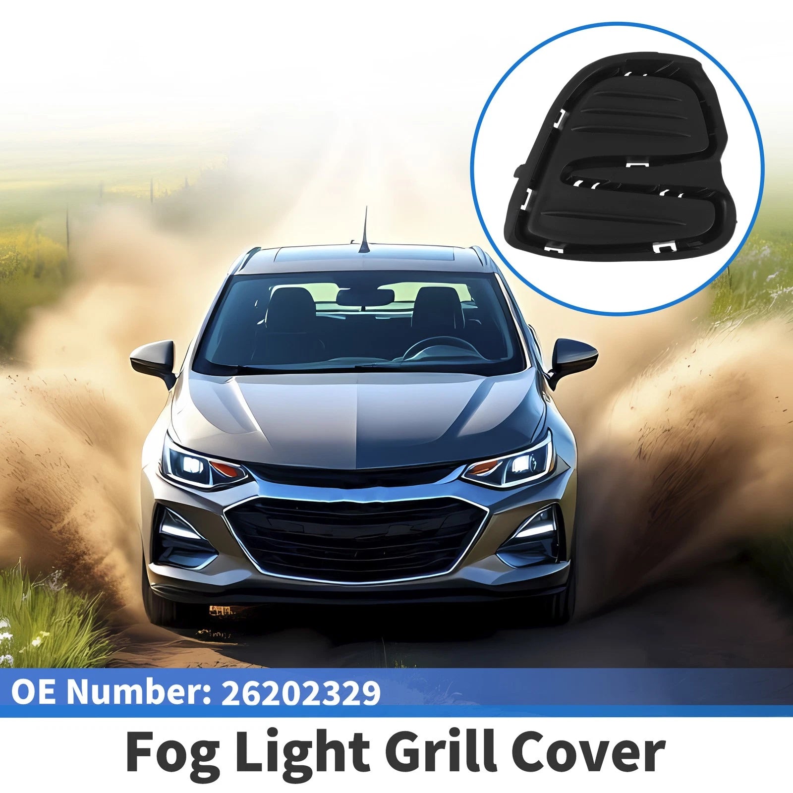 Front Right Fog Light Grill Replacement for Chevrolet Cavalier (2018–2020)