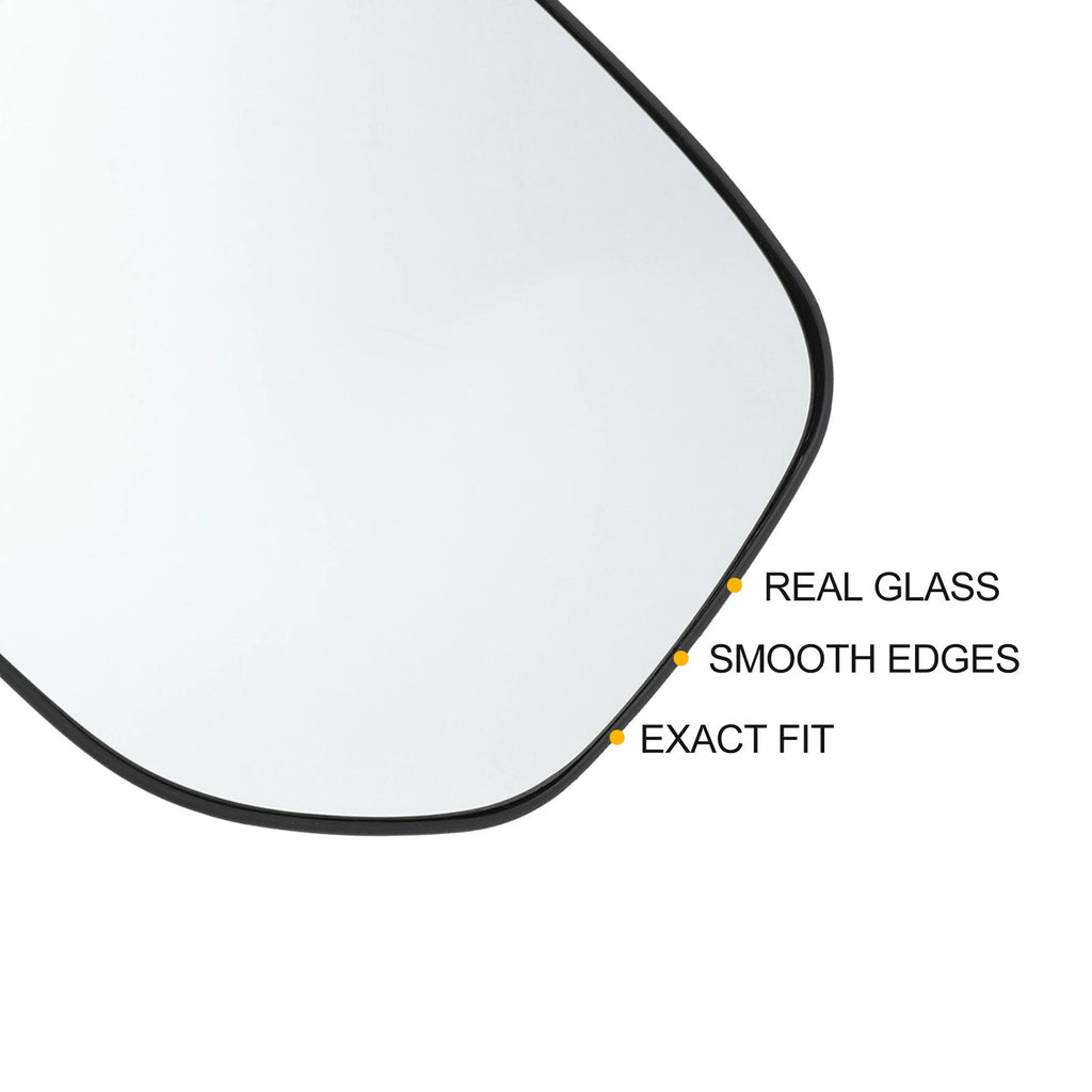 Left Side White Mirror Glass w/ Back for Citroen Berlingo (1996–2008)