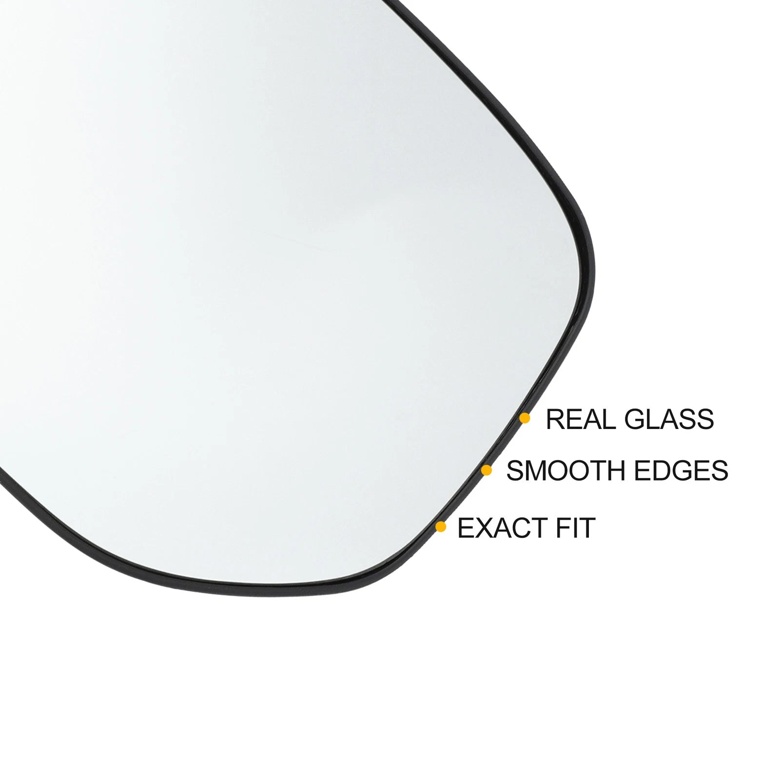 Left Side White Mirror Glass w/ Back for Citroen Berlingo (1996–2008)
