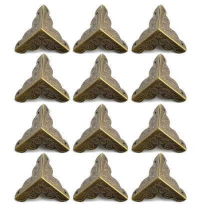 12Pcs Antique Box Corner Protector for Furniture Edge Guard