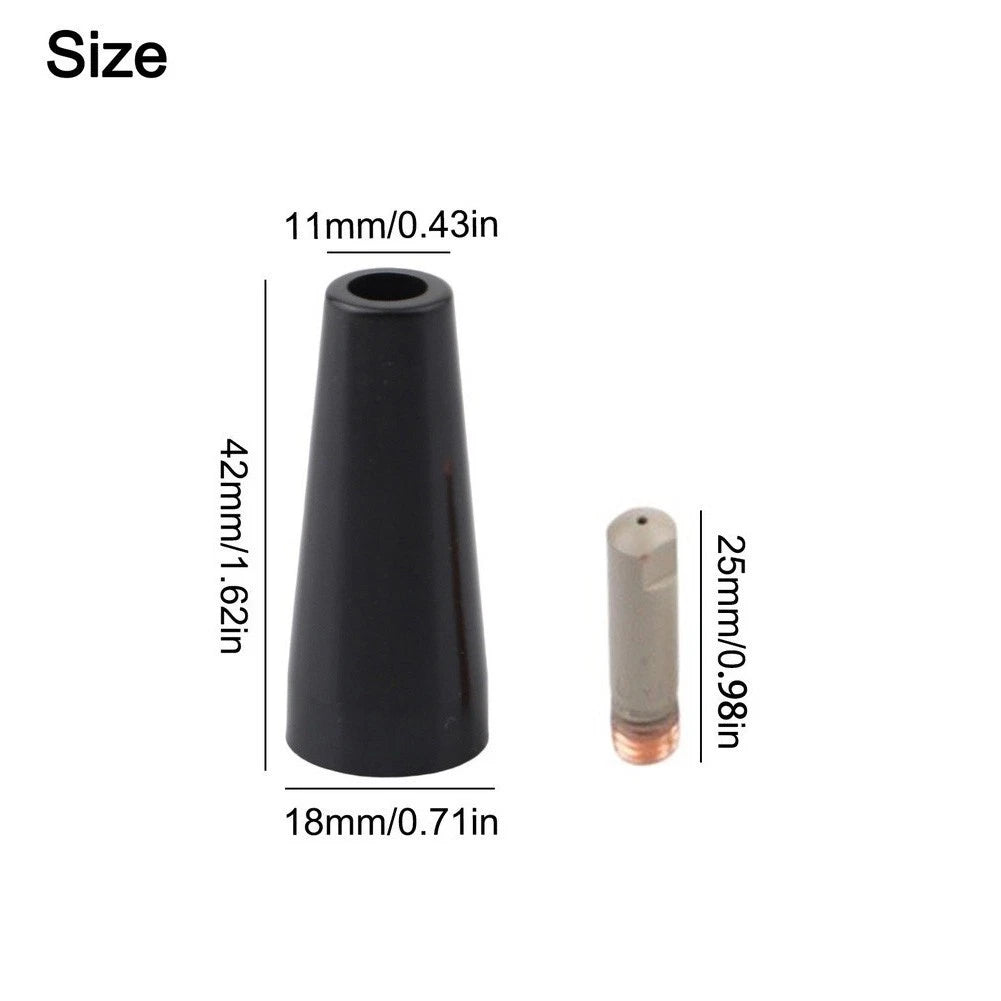 12PCS Gasless MIG Nozzle Kit for 15AK MB15 Torch Copper Conductive