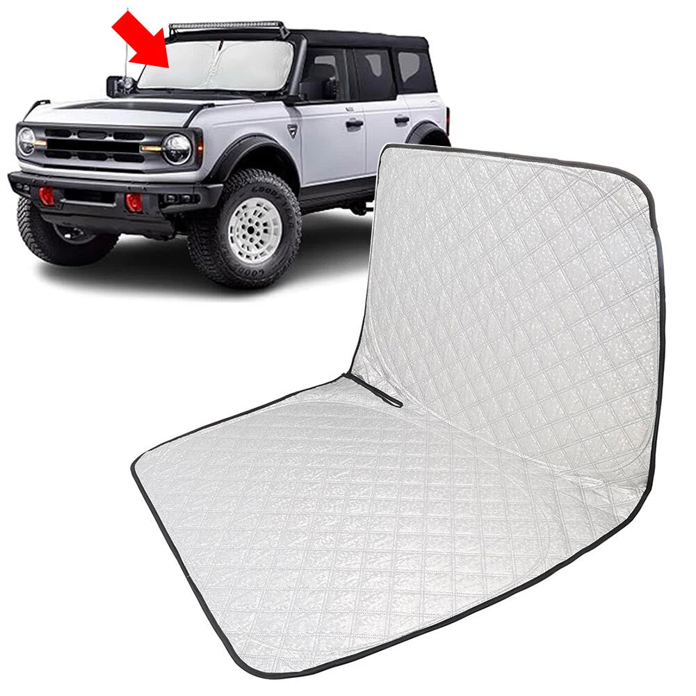 Foldable Windshield Sun Shade for Ford Bronco (2021–2025)