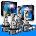 2X NOVSIGHT 9005 + H11 LED Headlight Bulbs for Combo Conversion Kit