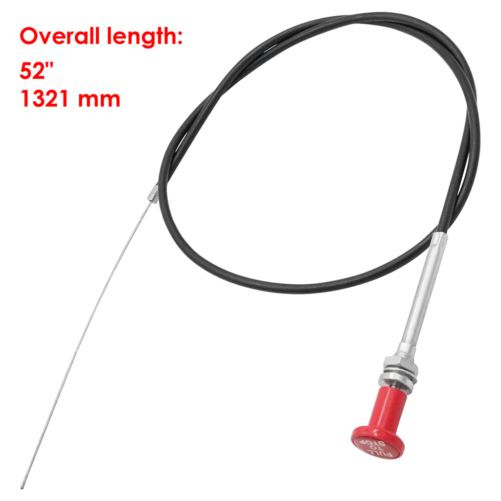 Fuel Shutoff Stop Cable for Massey Ferguson MF4240 MF4243 (1994–2009)