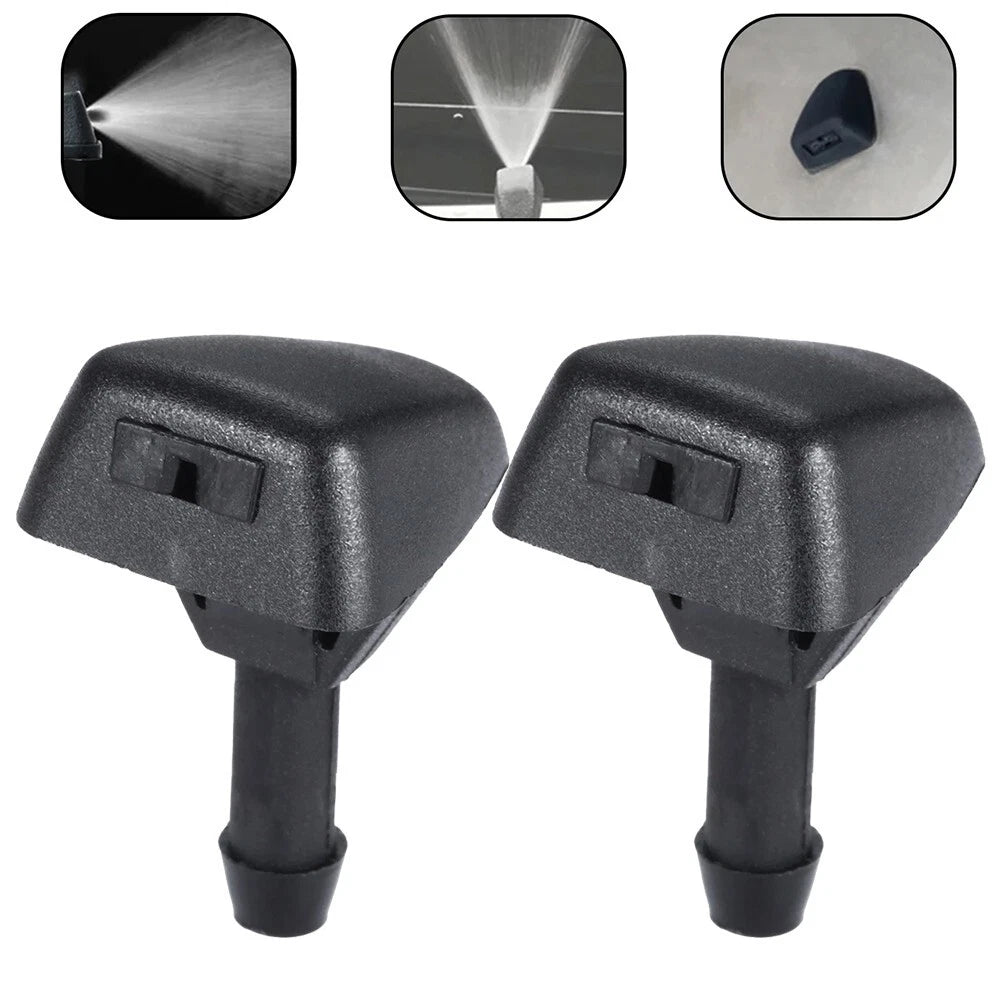 Wiper Nozzle for (2010–2023) - ABS Black, Dustproof