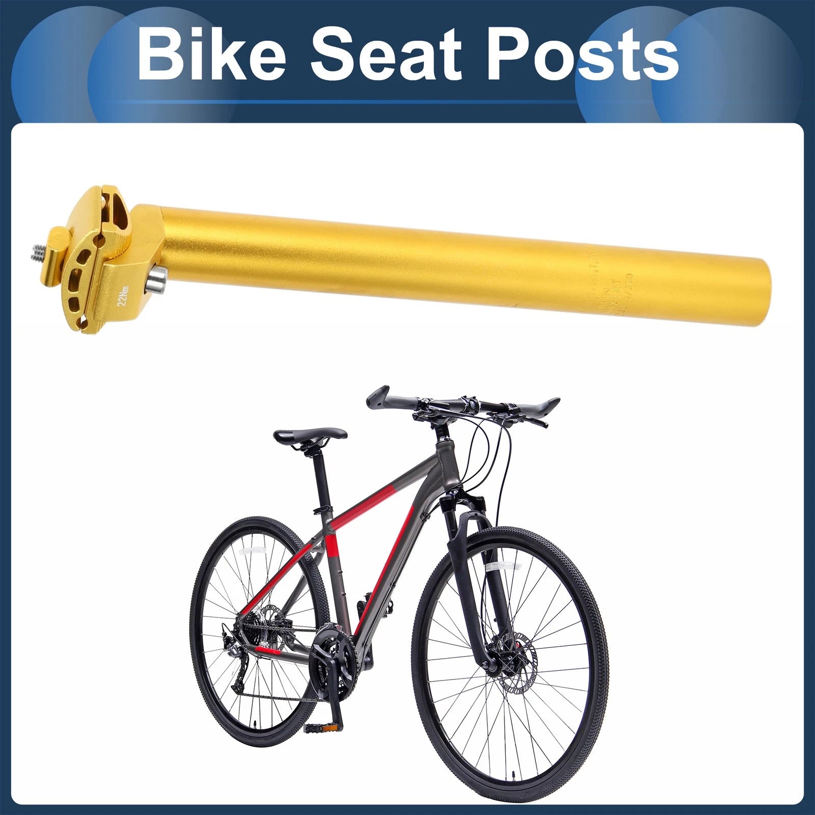Seat Post 30.9x300mm Extra Long Adjustable for Bike (Universal 2000–2025)