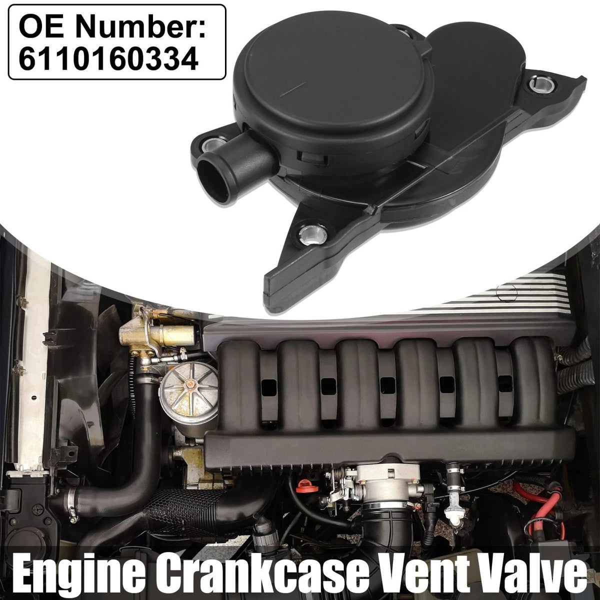 PVC Crankcase Vent Valve Replacement for Mercedes Benz W202 W210 (1995–2007)