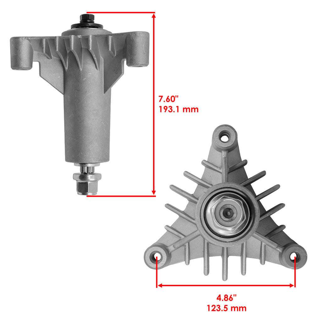 Deck Spindle with Pulley and Blade for Jonsered LR10 LRH13 LT12 (2010–2016)