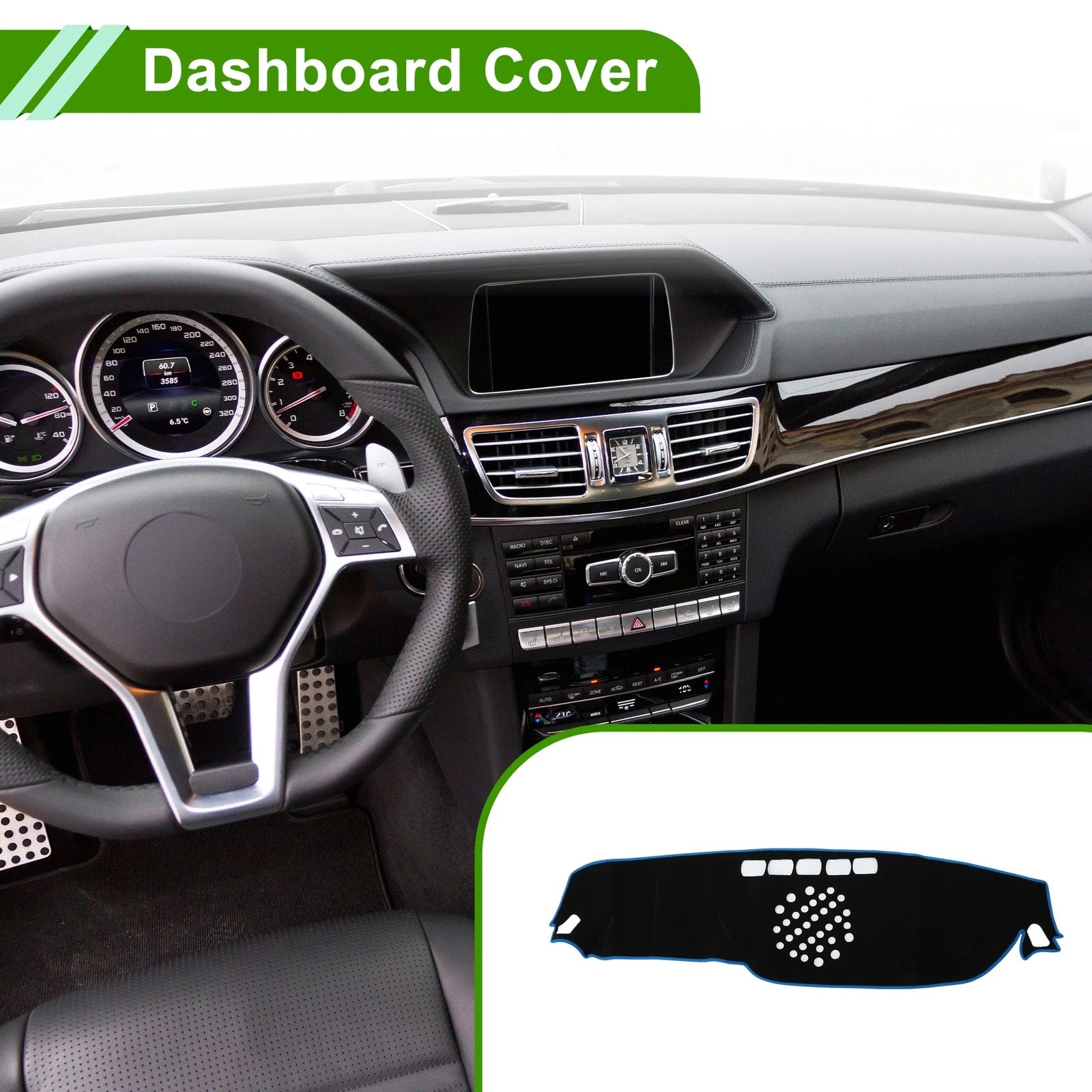 Dashboard Cover Replacement for Mercedes-Benz E-Class (2017–2021) Polyester