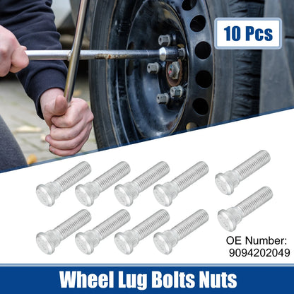 Wheel Lug Bolts Nuts 10 Pcs Replacement for Toyota 4Runner (1986–2015)