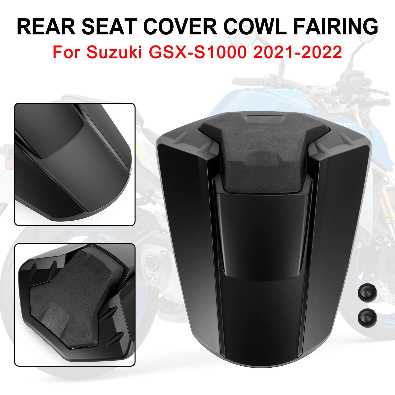 Rear Seat Cover Cowl Fairing for Suzuki GSXS 1000 (2021–2024) Matt Black