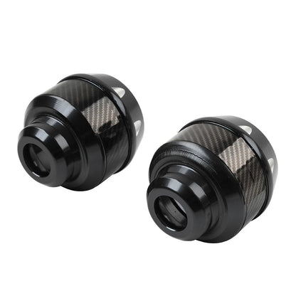 2X Black Front Fork Wheel Frame Sliders for Universal Fit