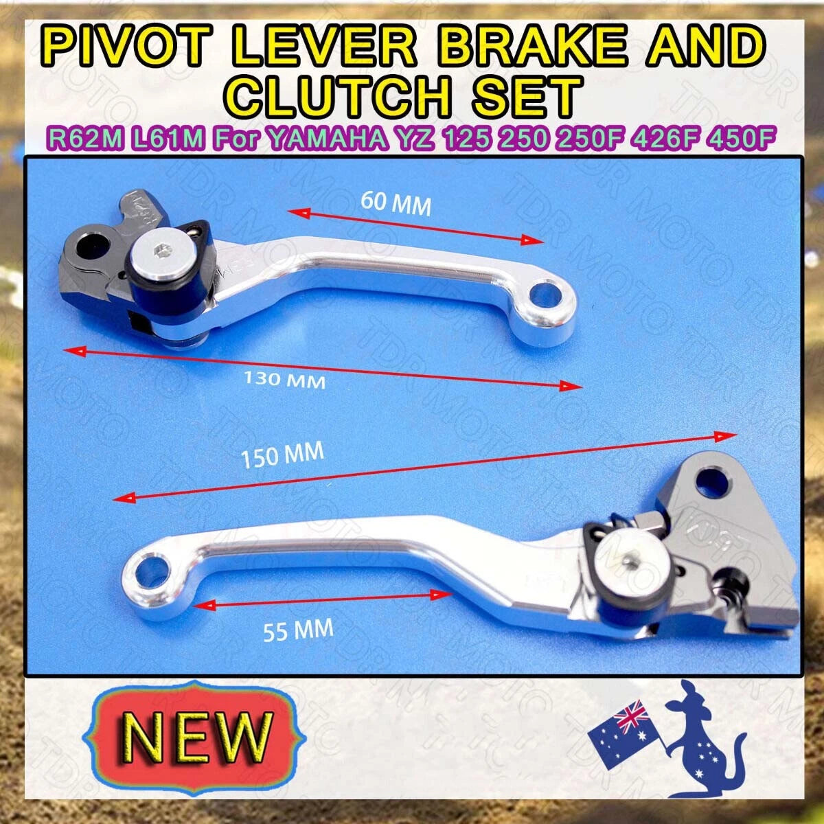 CNC Pivot Brake Clutch Lever for Kawasaki KX250F (2004–2009)