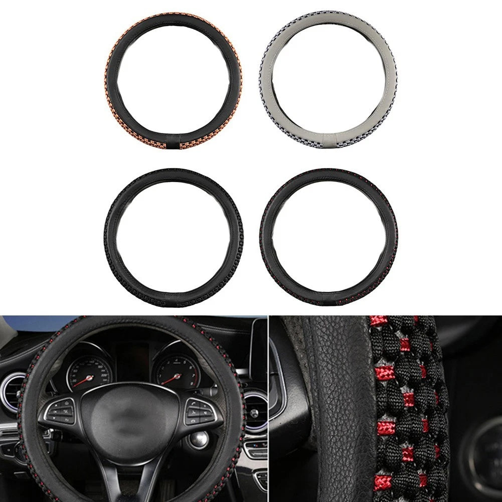 Sleek Ice Silk Steering Wheel Cover for