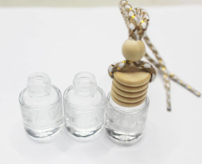10 Glass Hanging Diffuser Bottles for Essential Oils Air Freshener