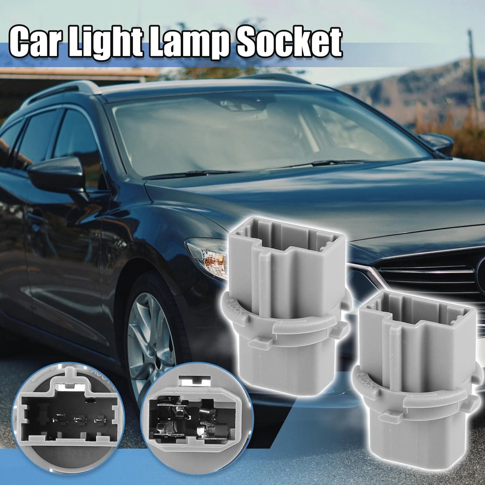Turn Signal Light Bulb Socket 2pcs Replacement for Mazda 3 CX-5 (2009–2024)