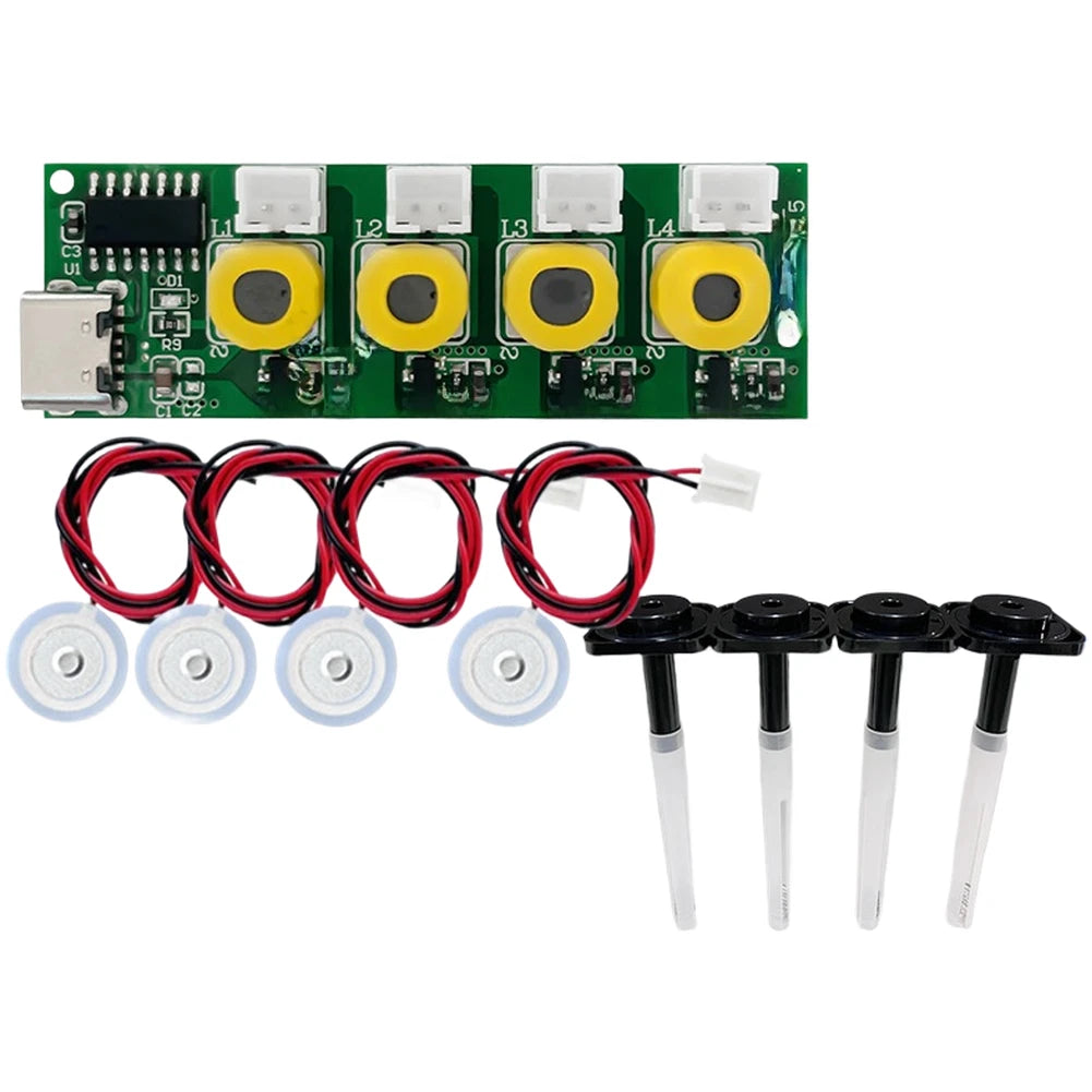 4-Head Mist Module with PH2.0 Connectors and 25cm Cables for DIY Setup