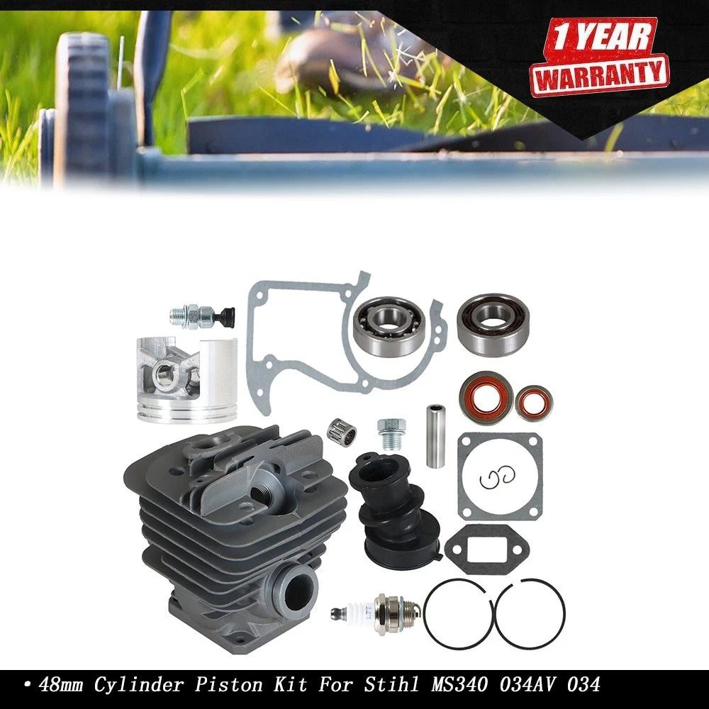 48mm Cylinder Piston Kit for MS340 034AV 034 MS360 036 PRO (1125 020 1213)