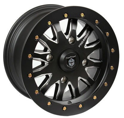 Pro Armor Halo Milled Beadlock Wheel Rim for UTV (15x7, 4/156, 38mm Offset)