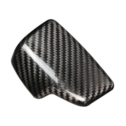 Gear Shift Knob Cover Sticker Trim for Audi A4 B9 A5 Q7 (2017–2018) Carbon Fiber RHD